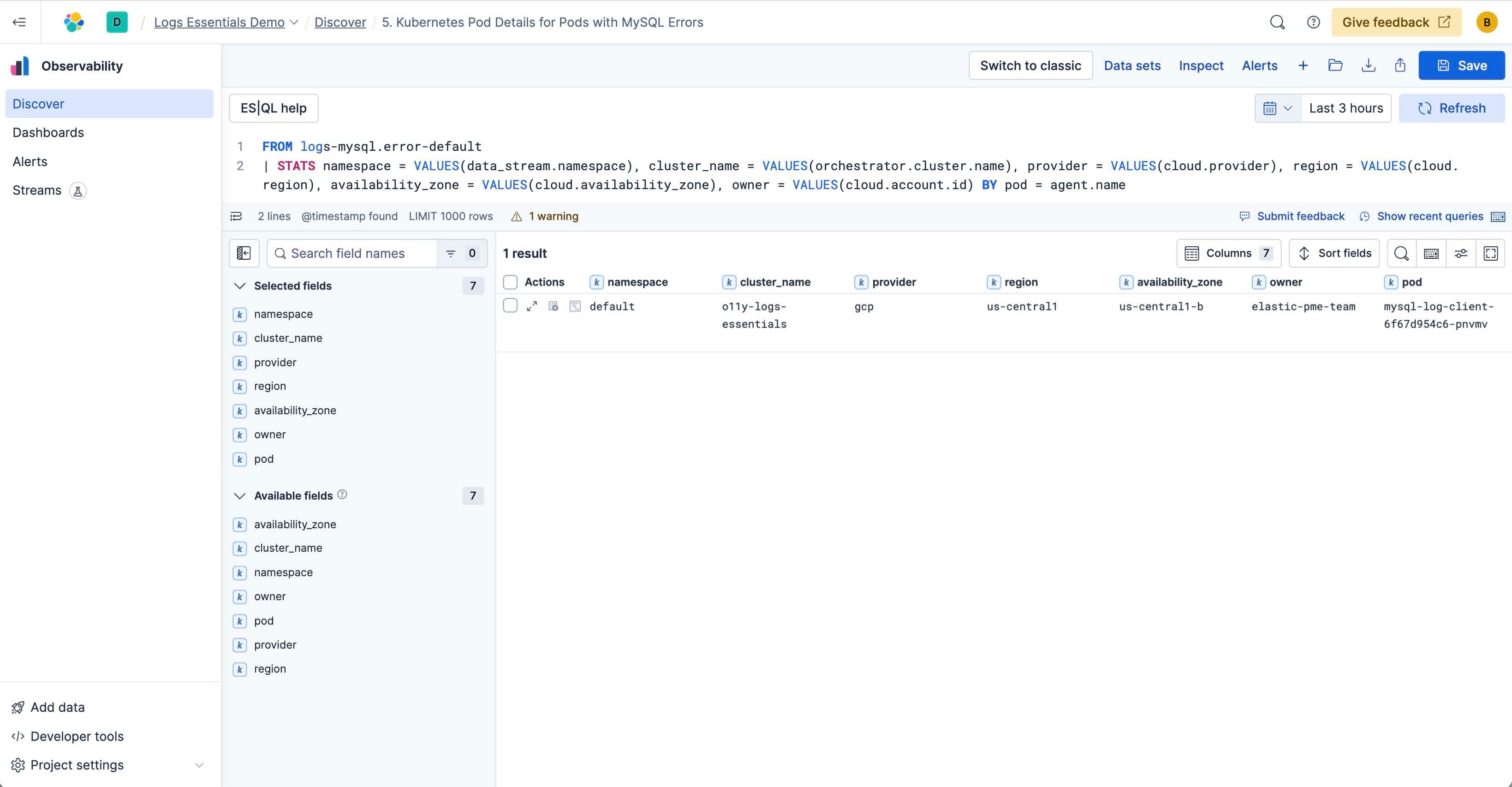 K8S Cluster Analysis