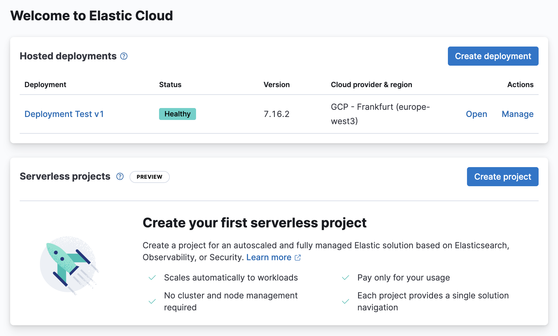 serverless projects