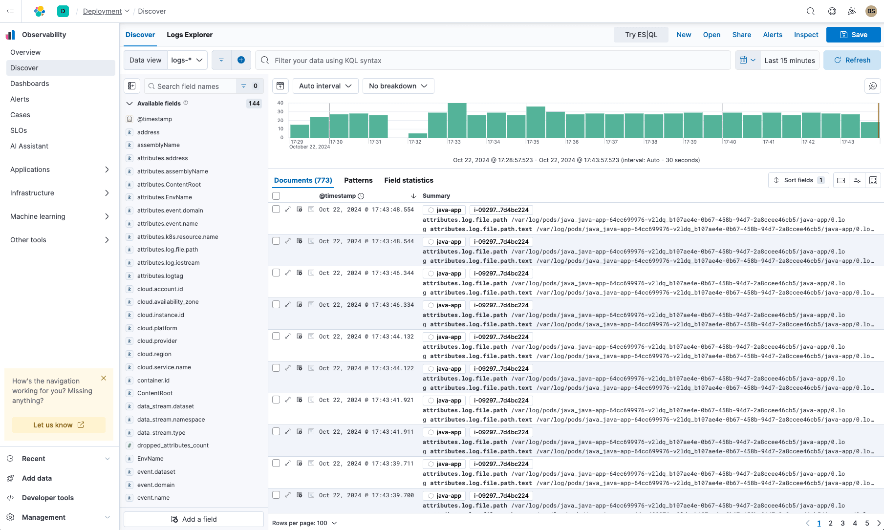 基于 OTel 的 Kubernetes 日志