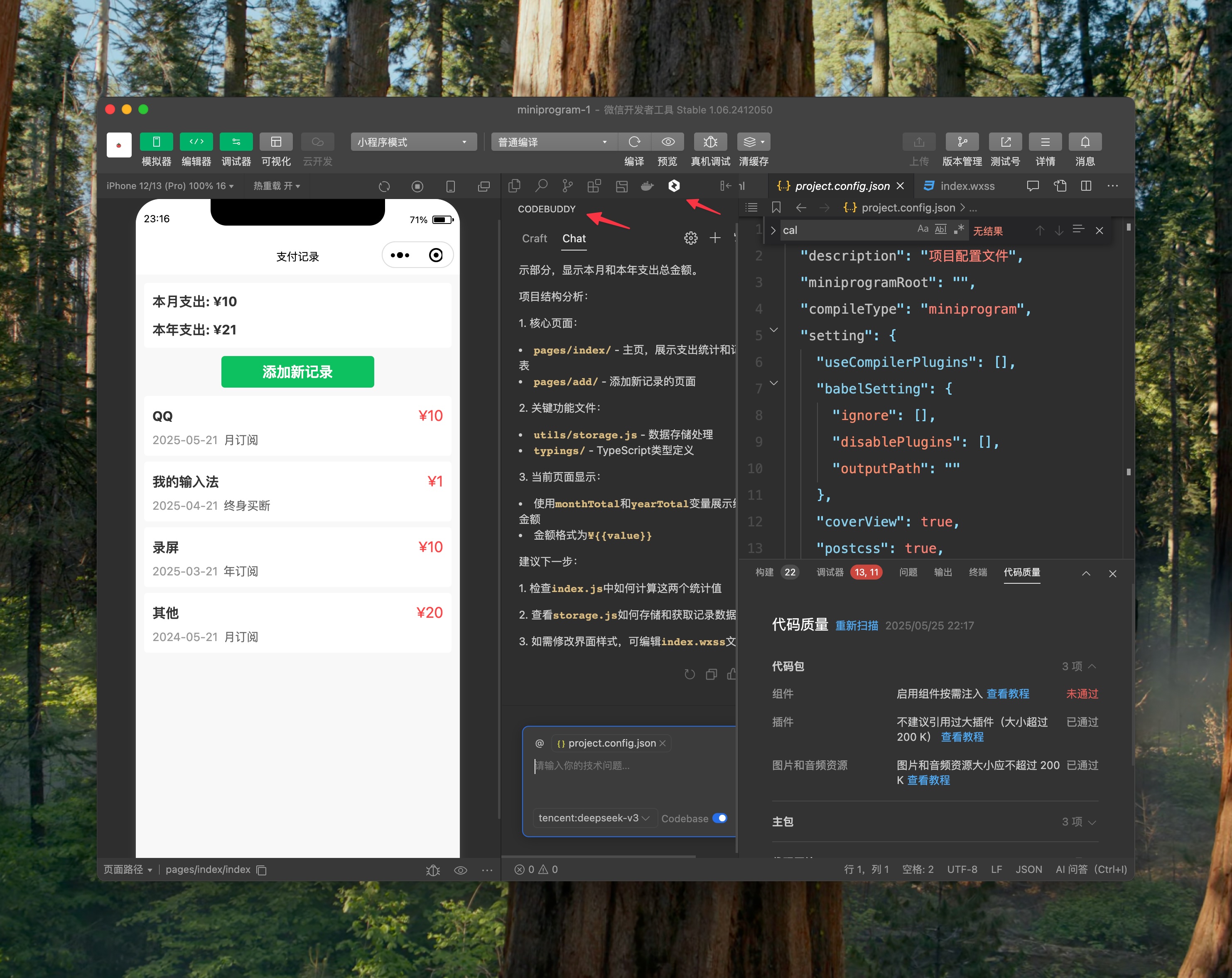 CodeBuddy 的插件页面