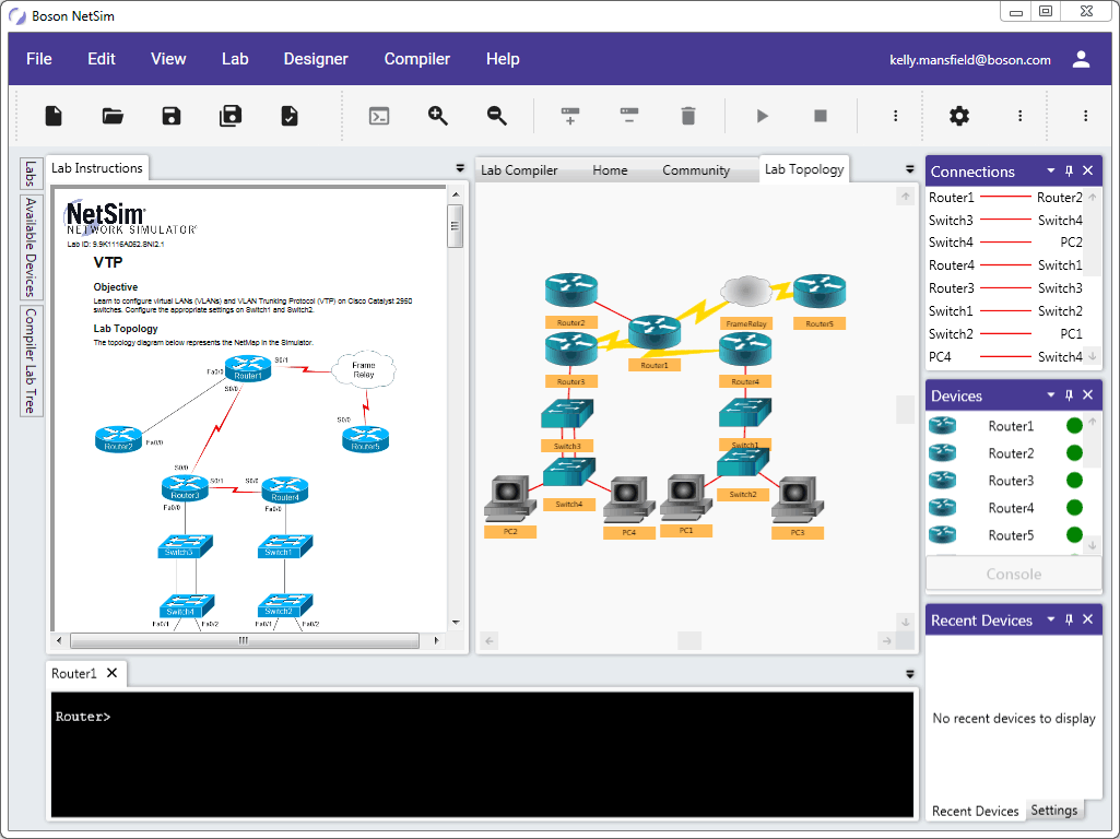 5 个最佳网络模拟器：Cisco Packet Tracer、Boson NetSim、GNS3、VIRL、EVE-NG