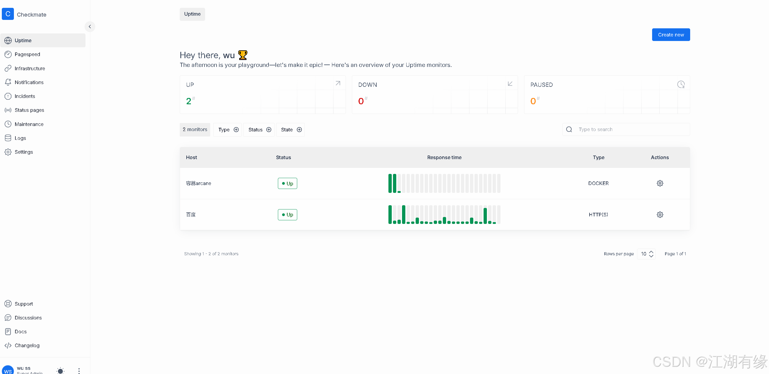 【Docker项目实战】使用Docker部署Checkmate监控应用程序