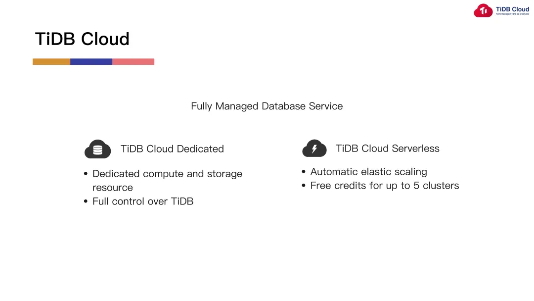 TiDB Cloud与TiDB Cloud Serverless