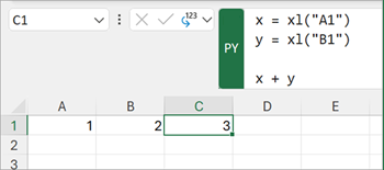 使用自定义 Python 函数 xl() 在 Excel 和 Python 之间实现接口。
