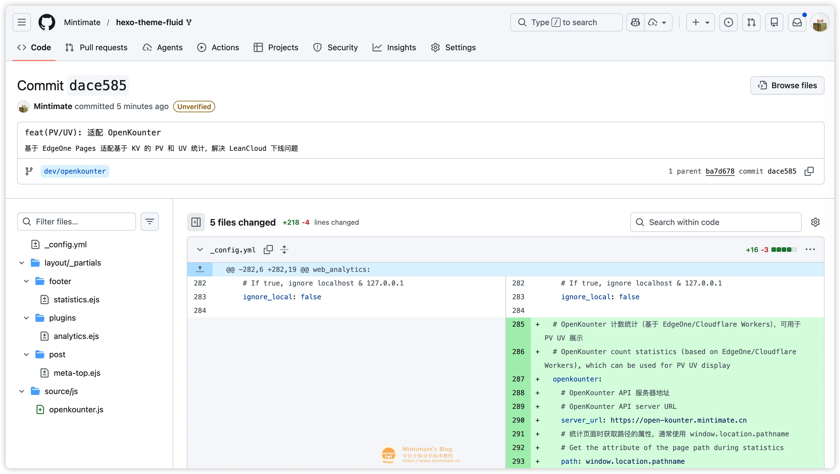 修改后的统计组件