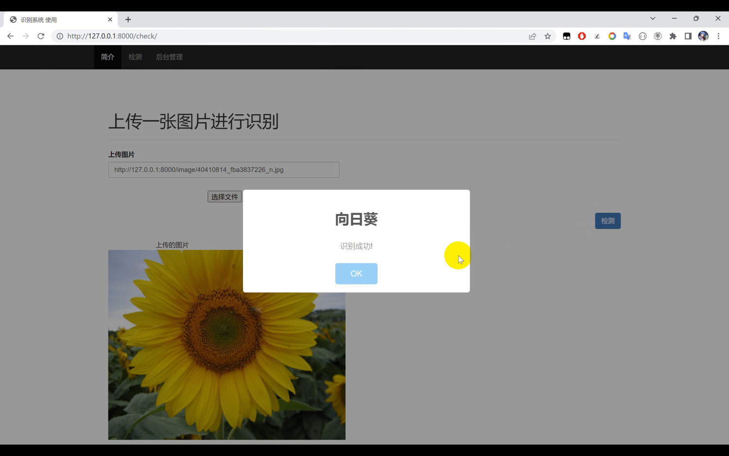 花朵识别系统python+TensorFlow+Django网页界面+卷积网络算法【完整代码】