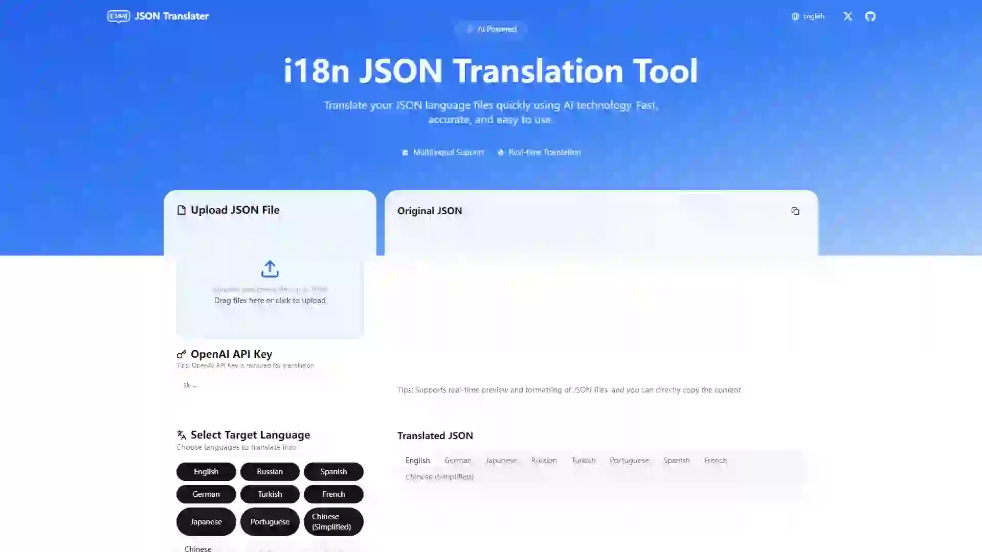 Json Translation Tools