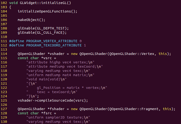 图 35 glwidget.cpp