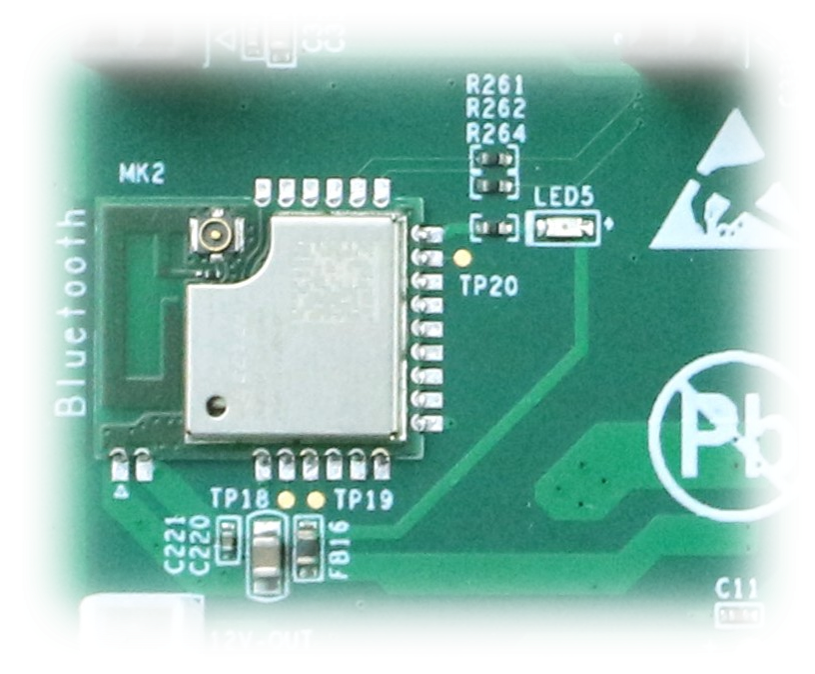 图 24 蓝牙模块状态指示灯实物图