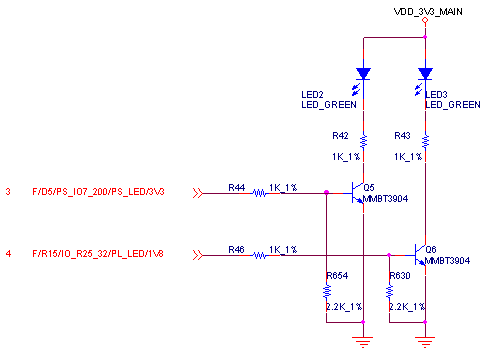 图 24 用户指示灯原理图