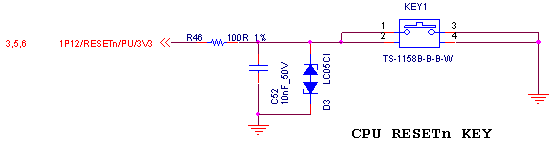 图 27 RESET复位按键电路设计