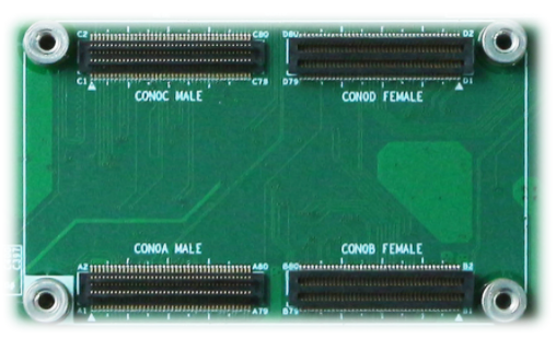 图 7 评估底板B2B连接器实物图