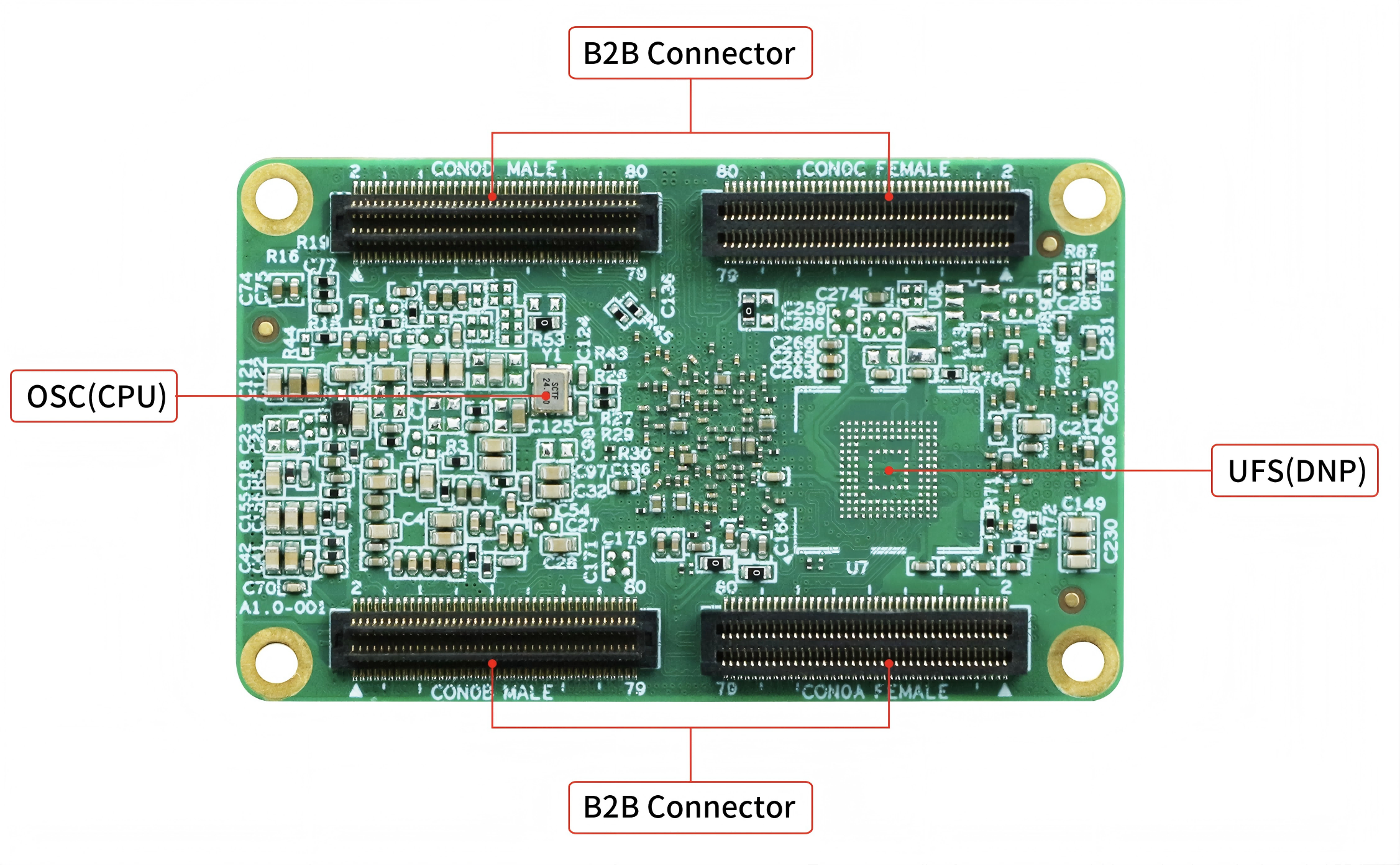 图 6 核心板背面实物图