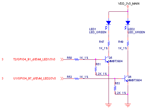 图 19 用户可编程指示灯电路设计