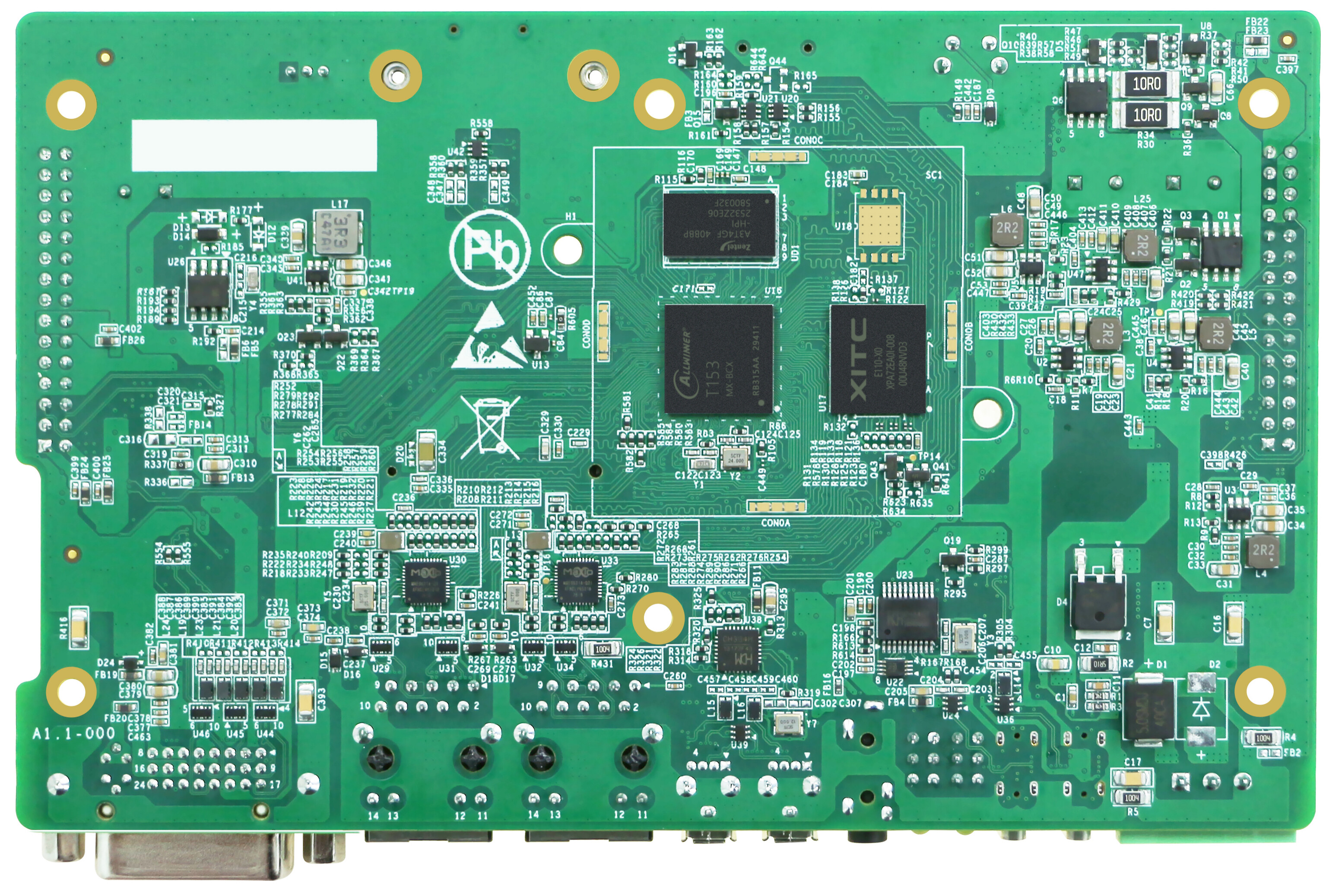 图 2 SBC-TLT153单板机后视图