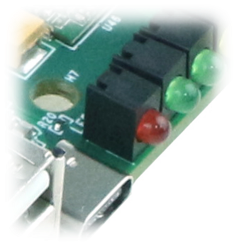 图 16 电源指示灯实物图