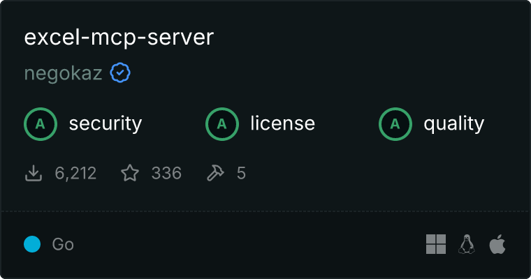 Excel Server MCP server