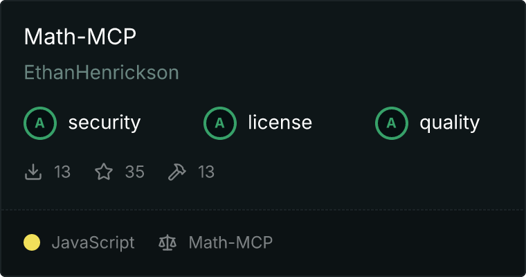 Math-MCP MCP服务器