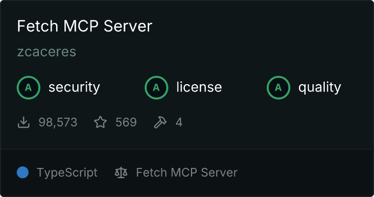 Fetch Server MCP 服务器