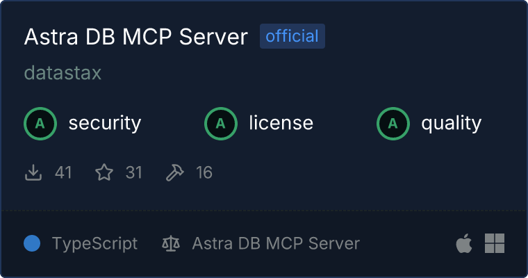 Astra DB MCP 服务器