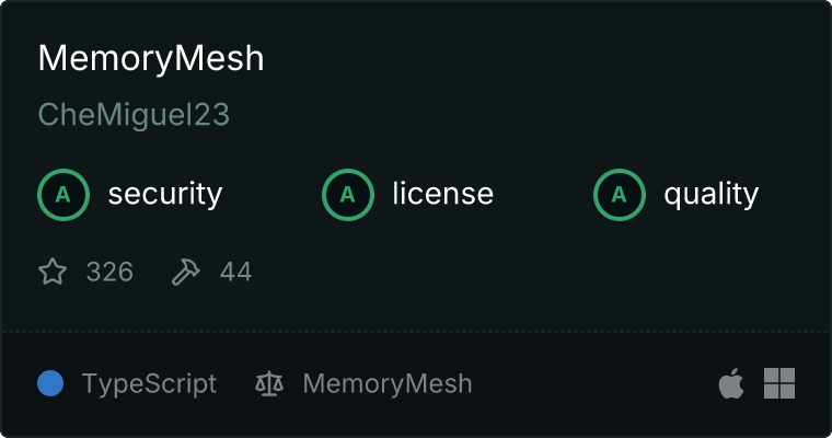 MemoryMesh MCP服务器