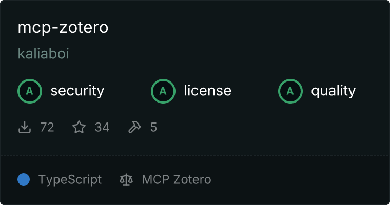 Zotero MCP服务器