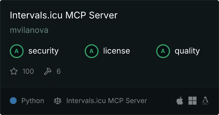 Intervals.icu Server MCP server