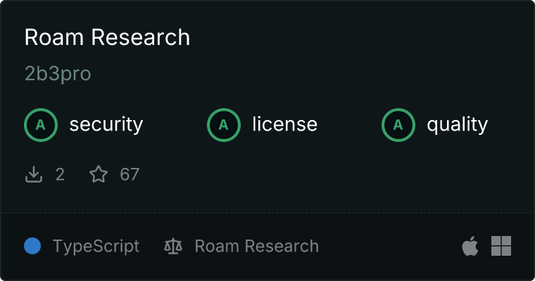 Roam Research MCP 服务器