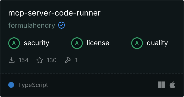 mcp-server-code-runner MCP 服务器