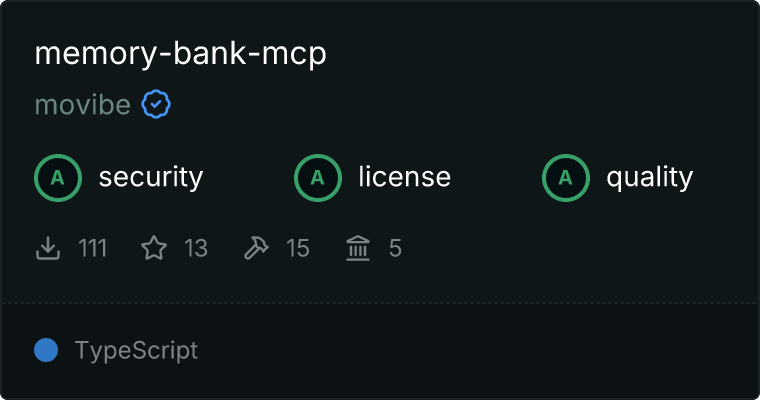 记忆库 MCP 服务器