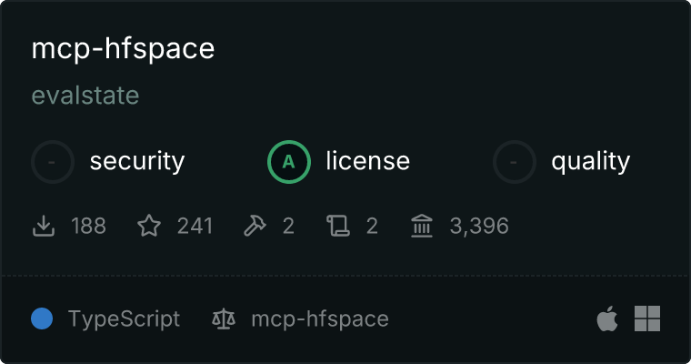 mcp-hfspace MCP server