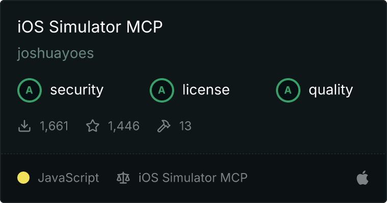 iOS 模拟器 MCP 服务器