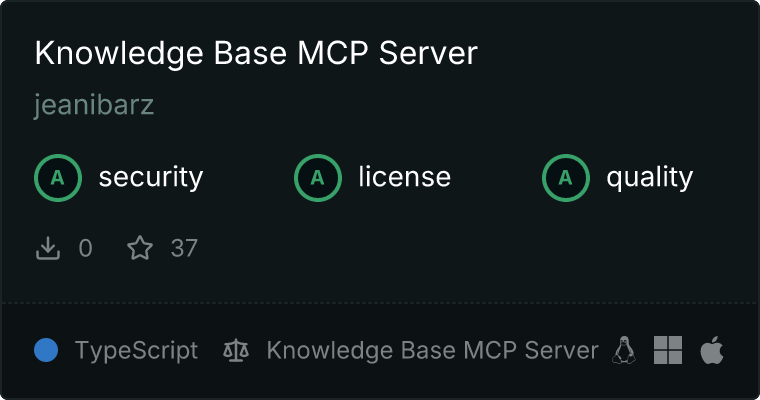 知识库服务器MCP服务器