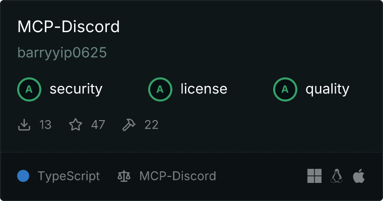 MCP-Discord MCP 服务器
