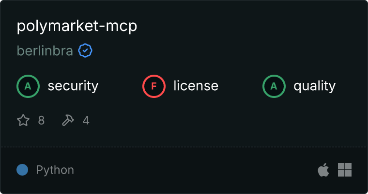 PolyMarket Server MCP 服务器