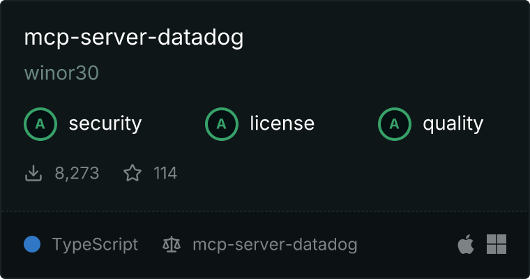 mcp-server-datadog MCP 服务器