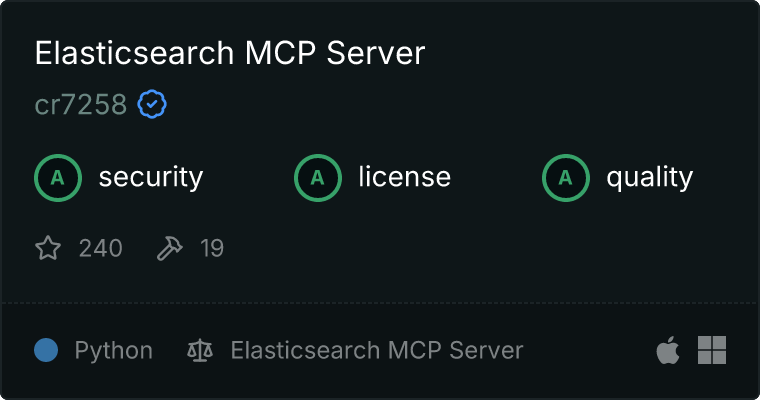 Elasticsearch MCP 服务器