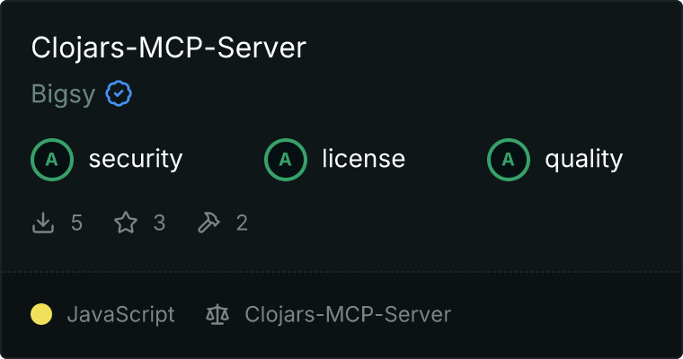 Clojars-MCP-Server MCP 服务器