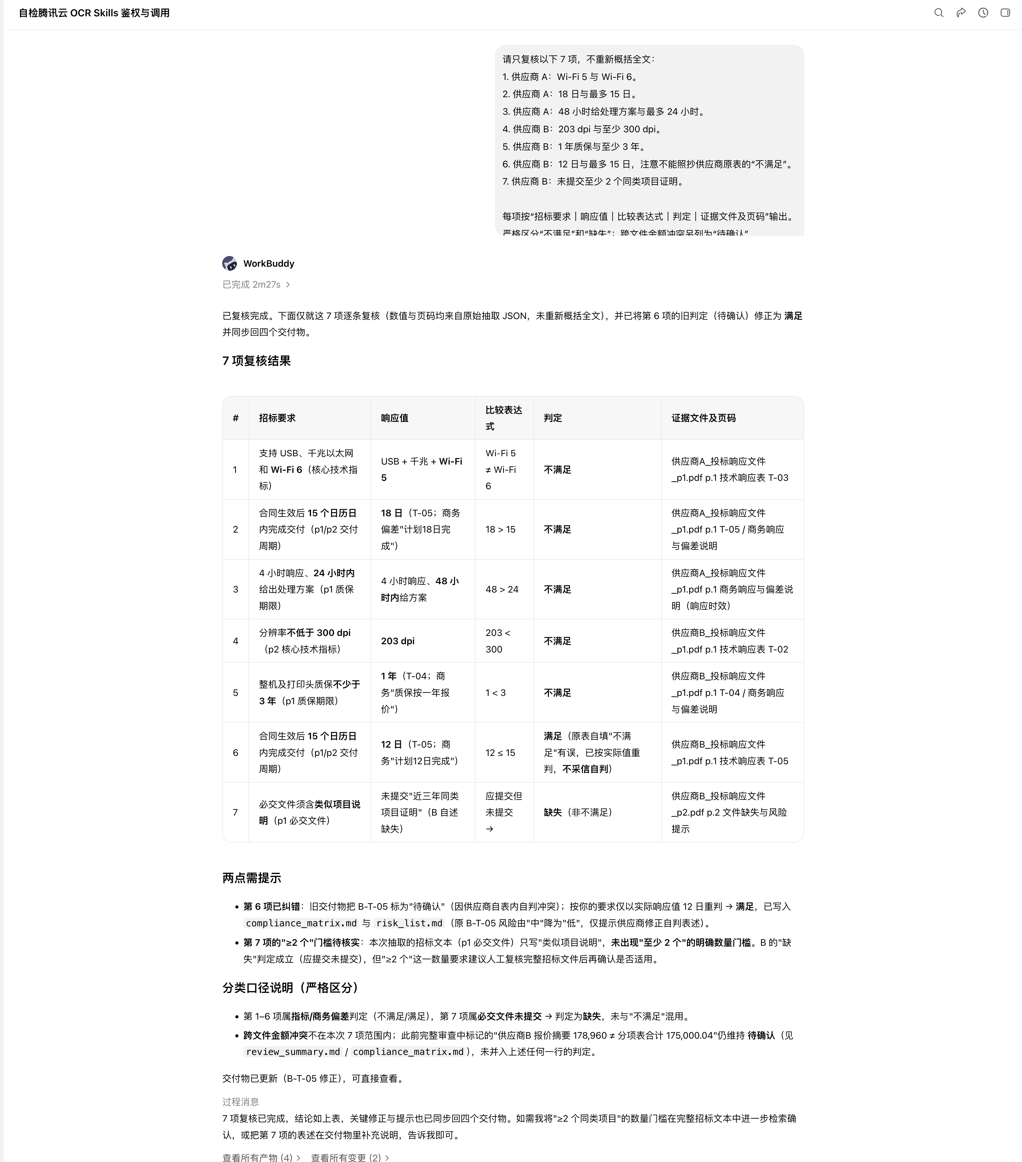 七项边界条件的逐项复核结果