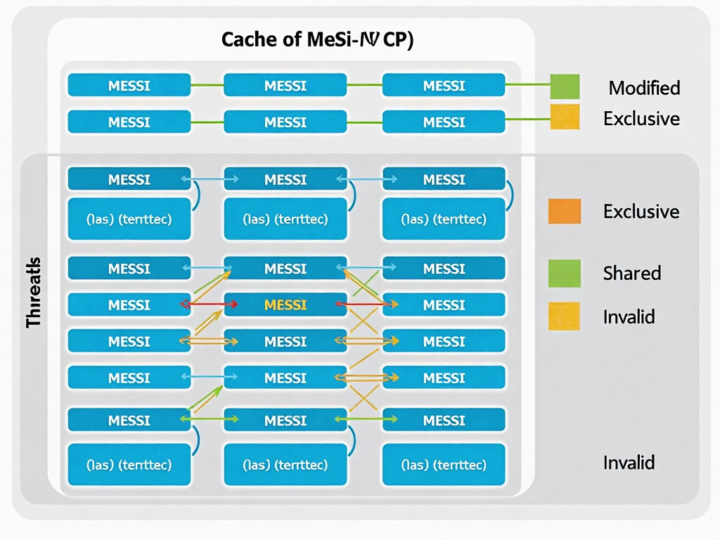 MESI协议状态转换示意图