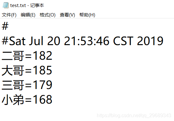 Java中Properties集合