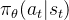 \pi_\theta(a_t | s_t)