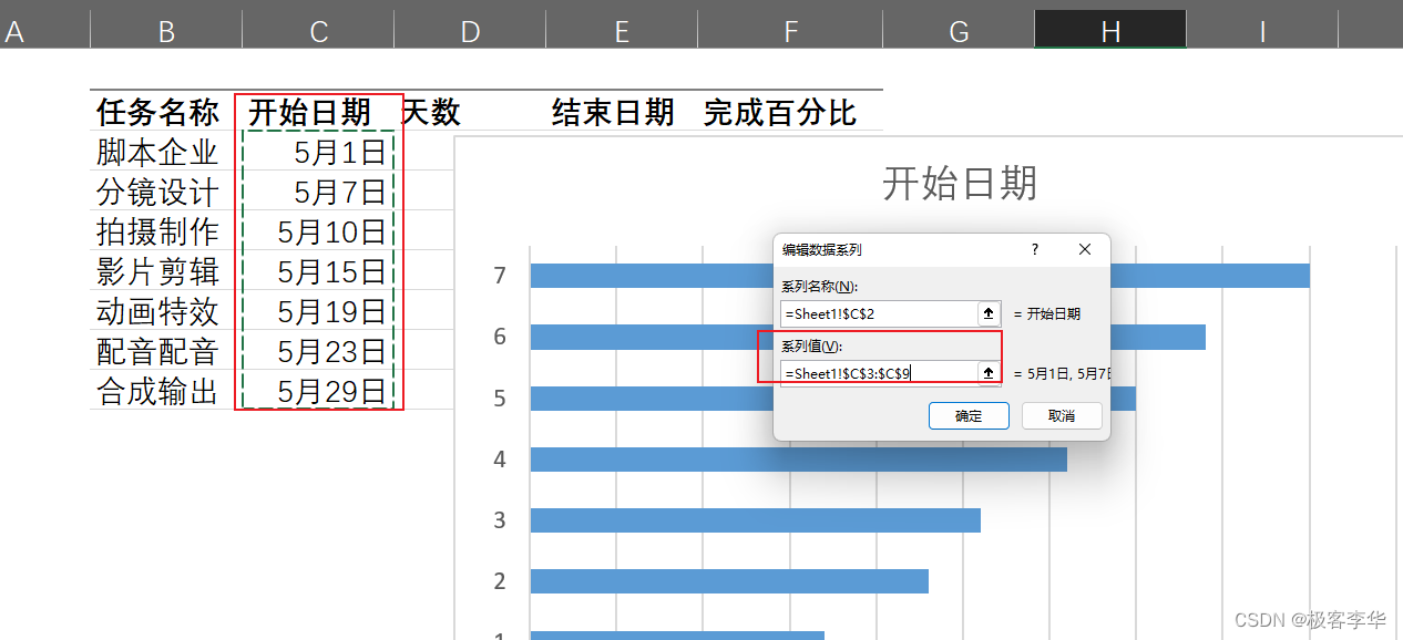 使用Excel制作甘特图-腾讯云开发者社区-腾讯云