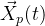 $\vec{X}_p(t)$