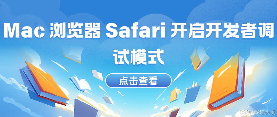 Mac 自带浏览器 Safari 如何开启 Web 网页开发者调试模式？