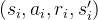 (s_i, a_i, r_i, s'_i)