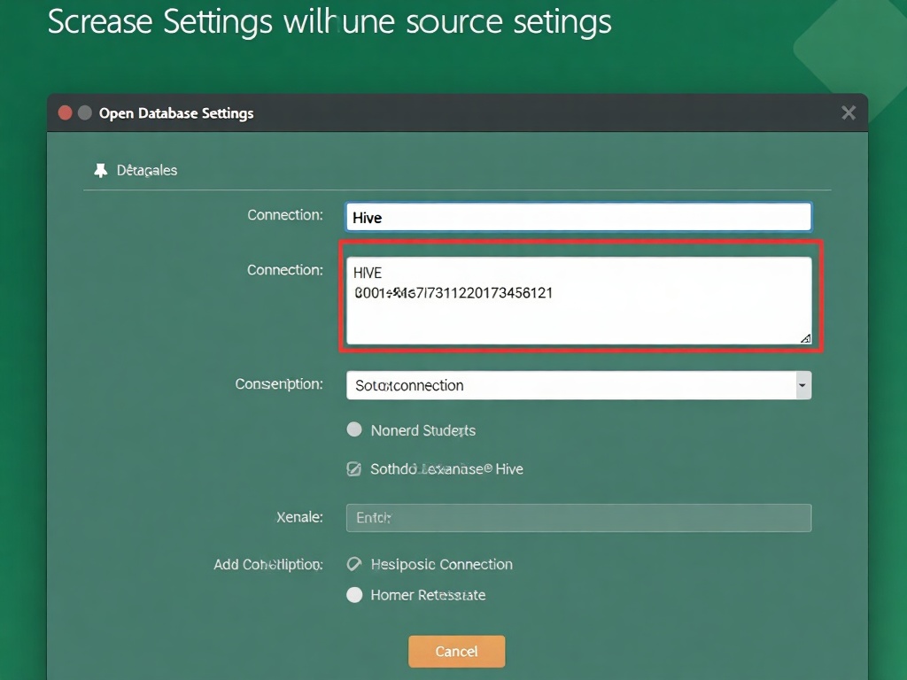 Superset数据库连接配置界面