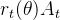 r_t(\theta) A_t