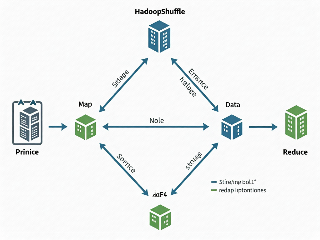 Shuffle过程数据本地性优化示意图