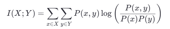 互信息（Mutual Information, MI）